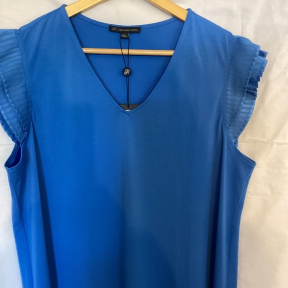 ADRIANNA PAPELL V-NECK DRESS - Picture 1 of 7